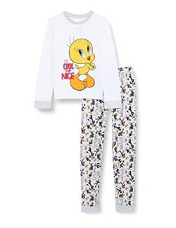 CERDÁ LIFE'S LITTLE MOMENTS Mädchen Pyjama Familier Jeu d'Hiver Tweety des Looney Tunes 100% Coton Avec T-Shirt et Pantalon-Licence Officielle Warner Bros Pyjamaset, Blanc, 8 ans von CERDÁ LIFE'S LITTLE MOMENTS