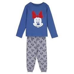 CERDÁ LIFE'S LITTLE MOMENTS Mädchen Pyjama Fille d'Hiver de Minnie Mouse 100% Coton Avec T-Shirt à Manches Longues et Pantalon-Licence Officielle Disney Pyjamaset, Bleu, 3 ans von CERDÁ LIFE'S LITTLE MOMENTS