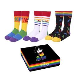 CERDÁ LIFE'S LITTLE MOMENTS Unisex 2200007378_ 3er Pack Disney Pride Bunte Socken Herren aus Baumwolle Offizielle Disney Lizenz, Bunt, 40 EU von CERDÁ LIFE'S LITTLE MOMENTS