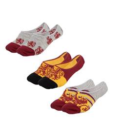 CERDÁ LIFE'S LITTLE MOMENTS Unisex Pack x 3 Sneakersocken Harry Potter Motiven Bedruckt | Aus 90% Baumwolle, Polyester und 5% Elastan Hergestellt-Offizielle Lizenz von Warner Bros, Multicolor, Regular von CERDÁ LIFE'S LITTLE MOMENTS