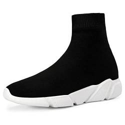 Damen Turnschuhe Herren Mesh Freizeit Leichtgewichts Straßenlaufschuhe Freizeitschuhe Atmungsaktiv Bequem Walkingschuhe Laufschuhe Outdoor Wanderschuhe Jogging Running Sportschuhe Schwarz/Weiß 35 von CERYTHRINA