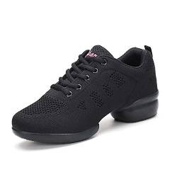 Split Sole Athletic Schuhe Trainer leichte Jazz Fersenschuhe Training Tanzsneaker Laufschuhe Leichte Schuhe Black 38 von CERYTHRINA