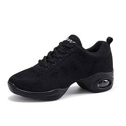 Split Sole Athletic Schuhe Trainer leichte Jazz Fersenschuhe Training Tanzsneaker Laufschuhe Leichte Schuhe Luftkissen Black 34 von CERYTHRINA