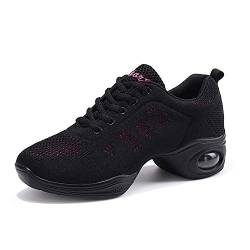 Split Sole Athletic Schuhe Trainer leichte Jazz Fersenschuhe Training Tanzsneaker Laufschuhe Leichte Schuhe Luftkissen Black pink 40 von CERYTHRINA