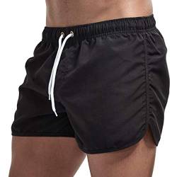 CEWIFO Lange Badehose Herren schwarz Slips Damen nahtlos unterwäsche für mädchen damenslips 40/42 Badehose Herren große größen Boxershorts Baumwolle Herren 10 Pack Klassischer von CEWIFO