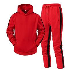 CEWIFO Sporthose+Hoodie herren pullover v ausschnitt hoodie herren mit reißverschluss hoodie herren 3xl lustig sweatshirt herren xxxl 3xl ohne kapuze hoodie and sweatpants von CEWIFO