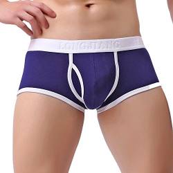 CEWIFO Wandern Erotik Anti Chafing Underwear Mens Einfarbige Sexy Fitness Elastische Taille LäSsige Offener Schritt gedruckt Herren-Boxershorts Luftige Valentinstag von CEWIFO