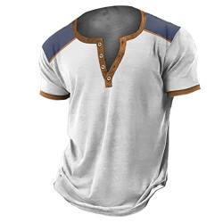 Hemd Herren Sommer Langarm Shirts Herren freizeithemd Herren Langarm Coole Tshirts Herren Herren unterhemden Tshirt Herren grün Poloshirt Herren 3er Pack Hemd Herren Kurzarm Slim fit von CEWIFO