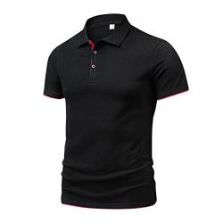 Slim fit t-Shirt Herren t Shirt Herren ohne ärme hawaiihemd Herren Kurzarm leinen Herren t Shirt 4XL wanderhemden polohemd Herren t-Shirts schwarz Herren Hemd Herren Kurzarm bügelfrei von CEWIFO