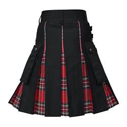 Vintage schottischer Kilt Herren Vintage Scottish Skirt Women Retro Rock Damen Knielang schottischer Kilt gürtel schottischer Kilt Herren zubehör schottischer Kilt Herren lang von CEWIFO