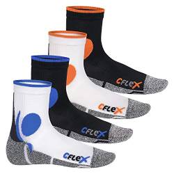 CFLEX Damen und Herren Running Funktions-Socken (4 Paar) Laufsocken - 'All Colours' 39-42 von CFLEX