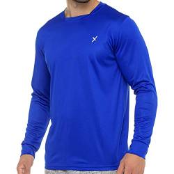 CFLEX Herren Fitness Shirt Langarm, Sporthemd Longsleeve, Quickdry Piqué - Royal M von CFLEX