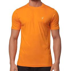 CFLEX Herren Sport Shirt Fitness T-Shirt Sportswear Collection - Orange XXL von CFLEX