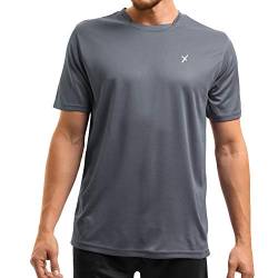 CFLEX Herren Sport Shirt Fitness T-Shirt piqué Sportswear Collection - Grau M von CFLEX