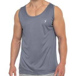 CFLEX Herren Sport Shirt Fitness Tanktop Sportswear Collection - Grau S von CFLEX