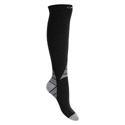 CFLEX Herren & Damen Sport Strümpfe (1 Paar) Kompressions Kniestrümpfe - Schwarz-Grau 39-42 von CFLEX