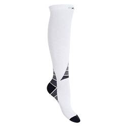 CFLEX Herren & Damen Sport Strümpfe (1 Paar) Kompressions Kniestrümpfe - Weiss-Grau 39-42 von CFLEX