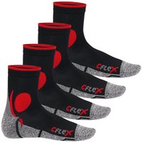 CFLEX Sportsocken Damen und Herren Running Funktions-Socken (4 Paar) Laufsocken von CFLEX