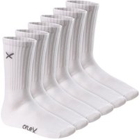 CFLEX Sportsocken Lifestyle Crew Socks (6 Paar) für Damen & Herren mit Frotteesohle von CFLEX