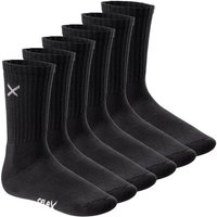 CFLEX Sportsocken Lifestyle Crew Socks (6 Paar) für Damen & Herren mit Frotteesohle von CFLEX