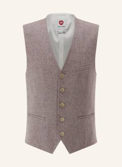 Cg - Club Of Gents Weste Cg Plum Slim Fit rot von CG - CLUB of GENTS