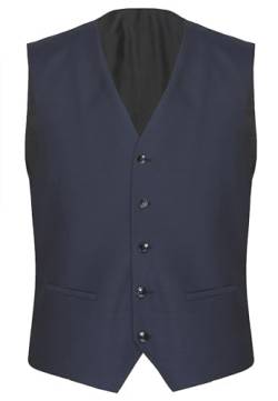 CG - Club of Gents Herren Anzugweste Carlton Blau ohne Ärmel mit Taschen blau,Größe 50 von CARL GROSS