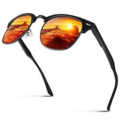 CGID Al-Mg Legierung Stil Polarisierte Sonnenbrillen UV400 Sonnen brillen mit Metall nieten Herren Damen GD58 von CGID
