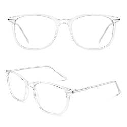 CGID CN79 Klassische Nerdbrille ellipse 40er 50er Jahre Pantobrille Vintage Look clear lens Transparent von CGID