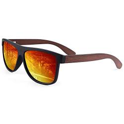 CGID Holz Polarisierte Sonnenbrille Herren Damen Original UV400 CAT 3 M07 von CGID