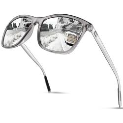 CGID Retro Sonnenbrille Polarisierte Herren Damen Vintage UV400 Rechteckig Eckig Sport,MJ33 von CGID