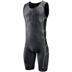 CGLRybO Herren Pro Trisuit Kurzarm Triathlon Anzug Best For Ironman Racing Tri Suit, Schwarz , M von CGLRybO