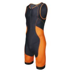 CGLRybO Herren Triathlon-Anzug mit kurzen Ärmeln, ideal für Ironman Racing Tri Anzug, Orange, XXL von CGLRybO