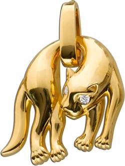 Ch.Abramowicz Panther Anhänger Gold vergoldet Silber 925 groß Zirkonia von CH.ABRAMOWICZ