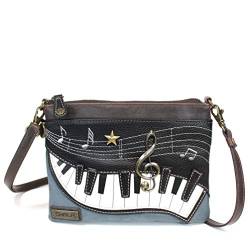 Chala Mini Crossbody Handy börse mit 2 verstellbaren Trägern, (Marineblau Piano), Small von CHALA