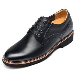 CHAMARIPA Elevator Schuhe für Männer - Formal Höhe erhöhen Kleid Schuhe - Leder Wing-Tip Oxford Derby Schuhe in 8CM / 3.15 Inches von CHAMARIPA