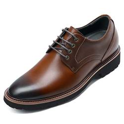 CHAMARIPA Elevator Schuhe für Männer - Formal Höhe erhöhen Kleid Schuhe - Leder Wing-Tip Oxford Derby Schuhe in 8CM / 3.15 Inches von CHAMARIPA