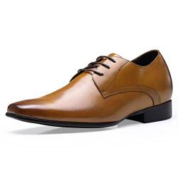 CHAMARIPA Herren Schuhe, 7 cm Business Schuhe Derbys Aufzug Schuhe Herren auf Party Meeting Dating Hochzeit D08K02 von CHAMARIPA