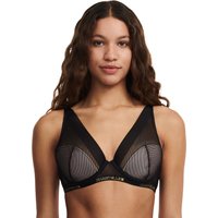 CHANTELLE X Triangel-BH, halb-transparent, für Damen, schwarz, 75E von CHANTELLE X