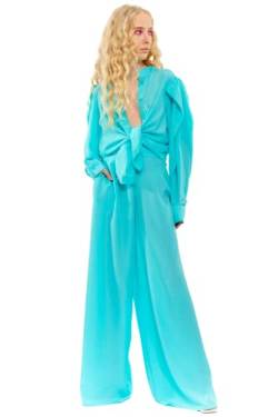 CHAOUICHE Damen Pajama-Shirt, Blau, XS von CHAOUICHE