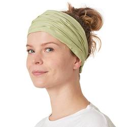 CHARM Damen Sommer Kopftuch Bandana - Haarband Aus Baumwolle Mit Gummizug Lime Green von CHARM