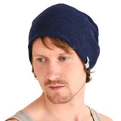 CHARM Masche Sommer Beanie Für Männer & Frauen Licht Kühlung Atmungsaktiv Hut Kopfbedeckungen Häkel Strick Mode Unisex Japanisch Marine von CHARM