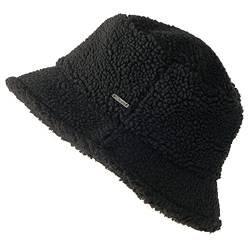 CHARM Winter Bucket Hat Fischerhut - Teddy Fell Anglerhut Chemo Bio Baumwolle Schwarz von CHARM