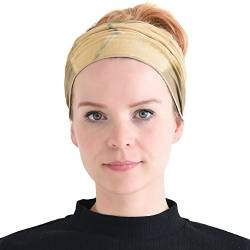 Casualbox Damen Stirnband Headband Bandana Band Hand gefärbt Japanisch Haar Marmor G-Beige von CHARM