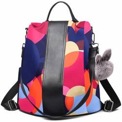 CHARMORE Damen Rucksack Wasserdichte Nylon Schultaschen Anti-Diebstahl Tagesrucksack Schultertaschen von CHARMORE