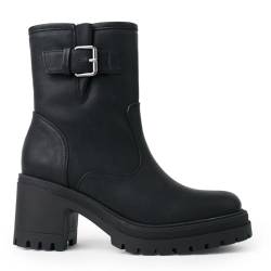 CHATTAWAK Damen 16pueblanoir37 Mode-Stiefel, Schwarz, 37 EU von CHATTAWAK