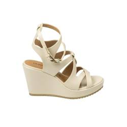 CHATTAWAK Damen 7oxalisbeige37 Sandale mit Absatz, beige, 37 EU von CHATTAWAK