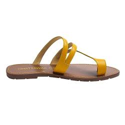 CHATTAWAK Damen 9TEXANEJAUNE40 Flipflop, Jaune, 40 EU von CHATTAWAK