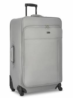 CHECK.IN Sevilla Koffer groß | Weichgepäck Trolley aus leichtem Polyester mit 360° Leichtlaufrollen, Reißverschlussfach und praktischem Packriemen | 48 cm x 31 cm x 74 cm von CHECK.IN