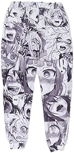 CHENMA Herren 3D Lustige Joggers Hosen Pants Männer Cartoon Harajuku Otaku Trousers O-Face Jogginghose 4XL von CHENMA