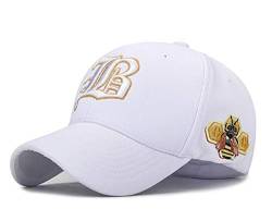 CHENNUO Baseball Cap Damen Basecap Reine Farbe Bestickte Cap Golf Sport Reisen Schirmmütze Kappe (Weiß) von CHENNUO